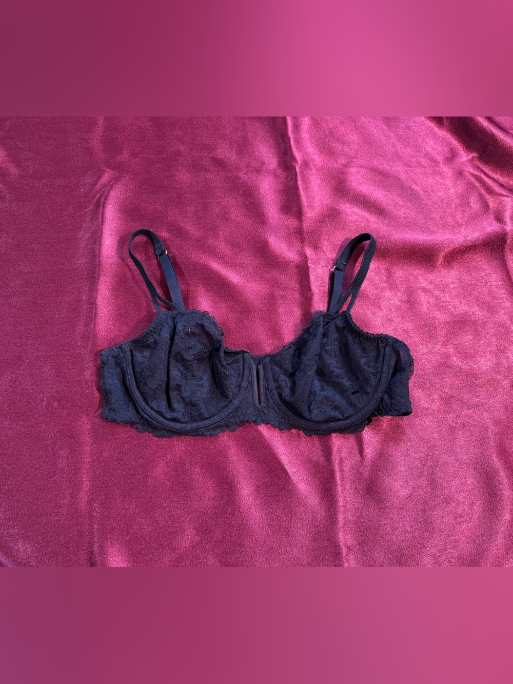 Auden Black Lace Underwire Bra